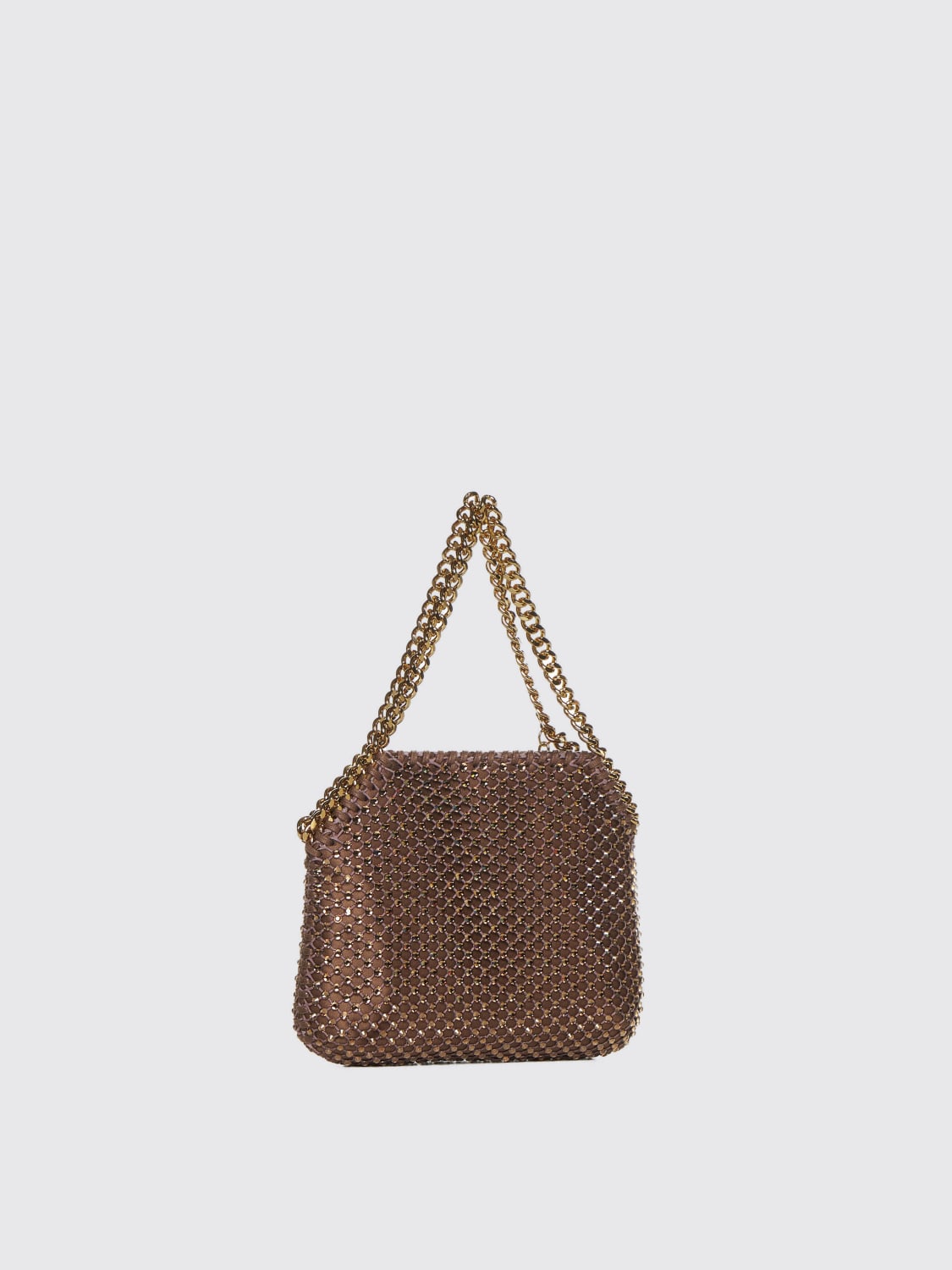 Giglio Borsa Falabella Mini Stella McCartney In Raso E Mesh Con Strass