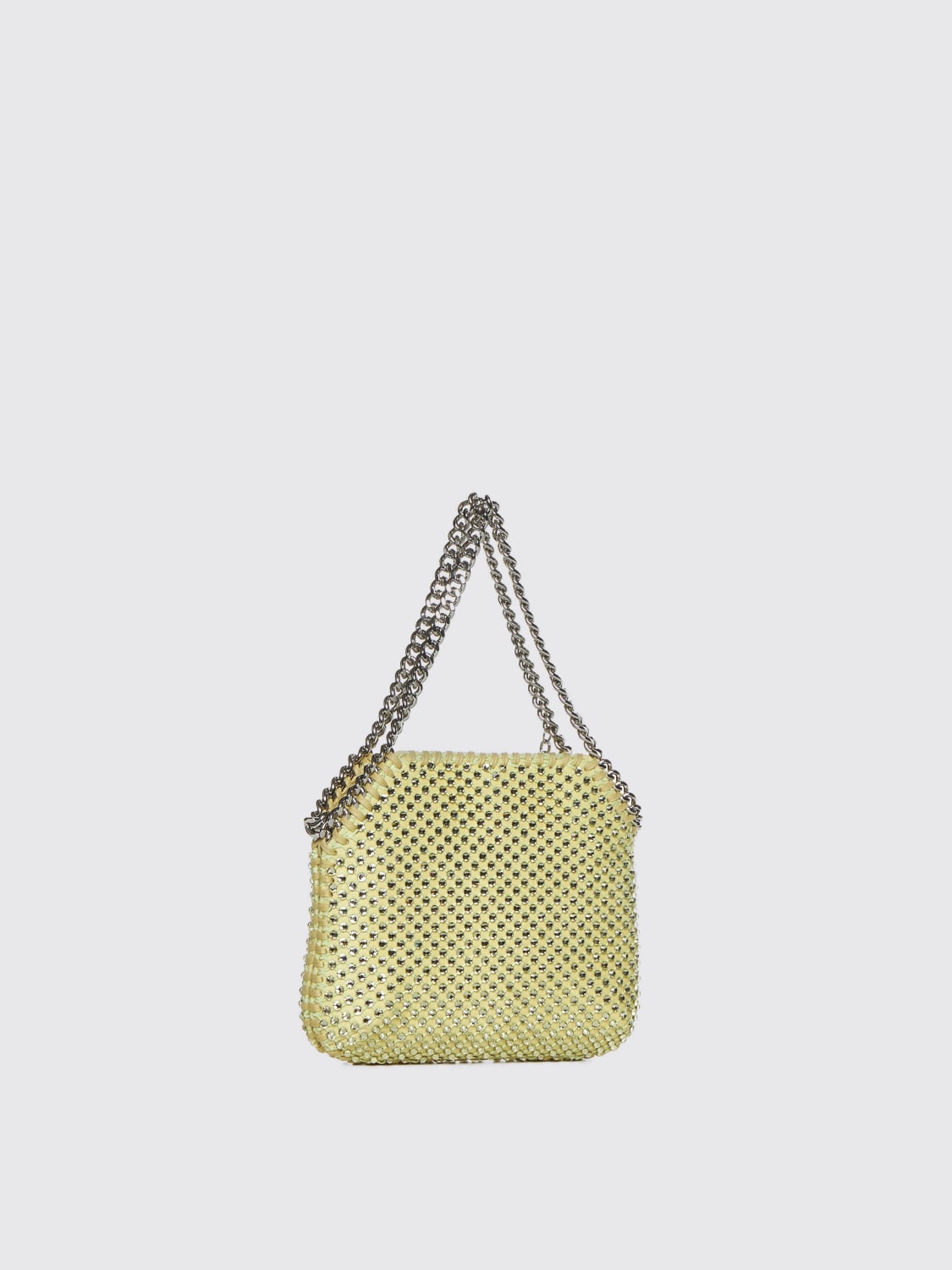 Giglio Borsa Falabella Mini Stella McCartney In Raso E Mesh Con Strass