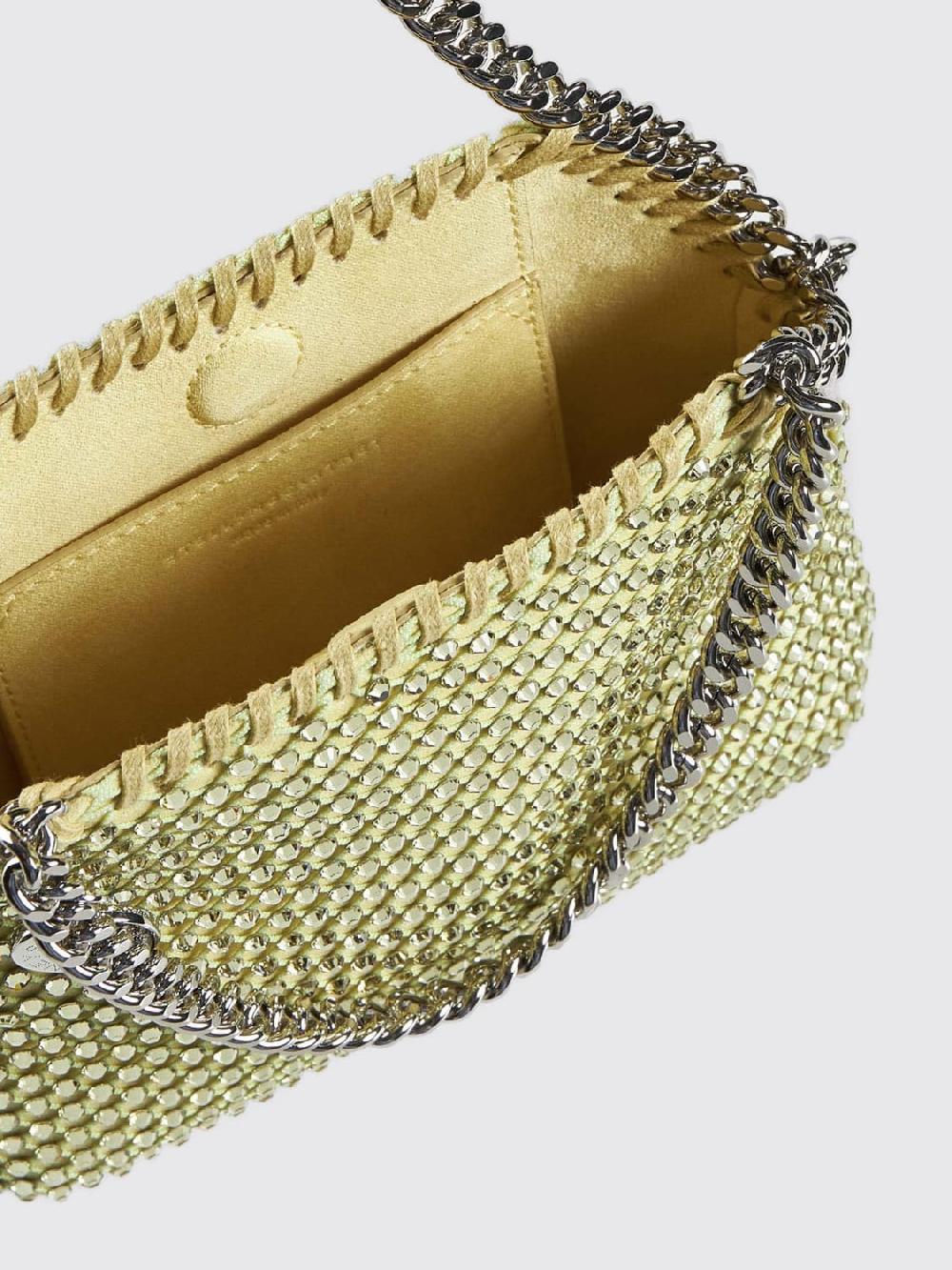 Giglio Borsa Falabella Mini Stella McCartney In Raso E Mesh Con Strass