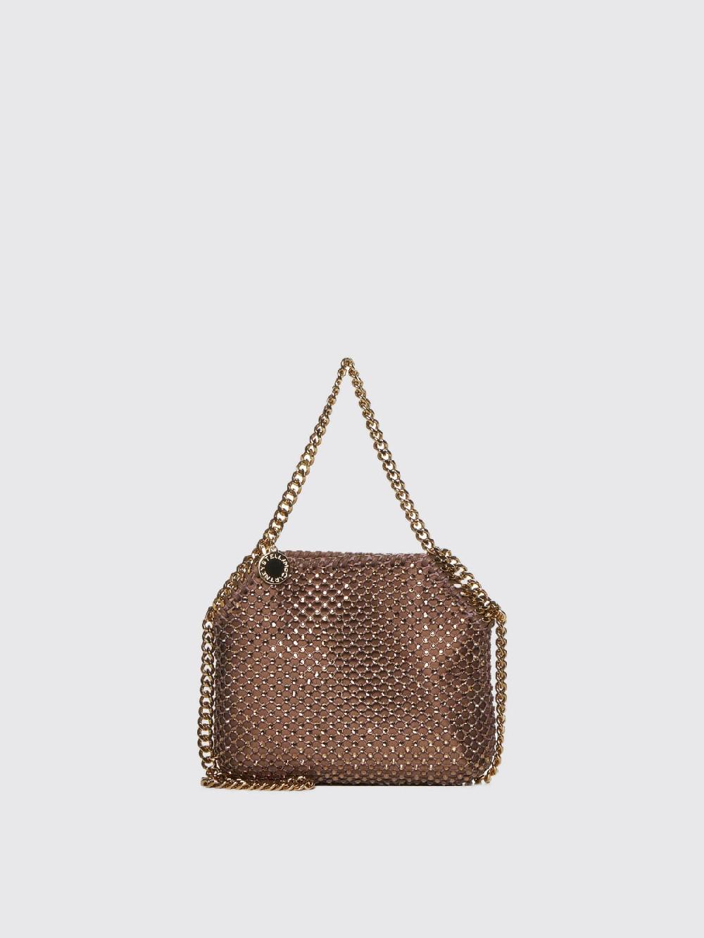 Giglio Borsa Falabella Mini Stella McCartney in raso e mesh con strass