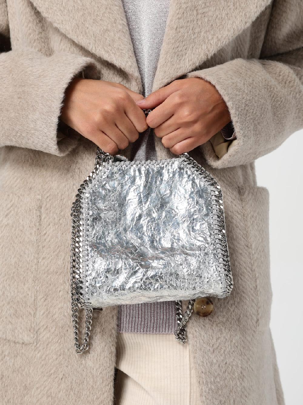 Giglio Borsa Falabella Stella McCartney In Nylon Metallizzato