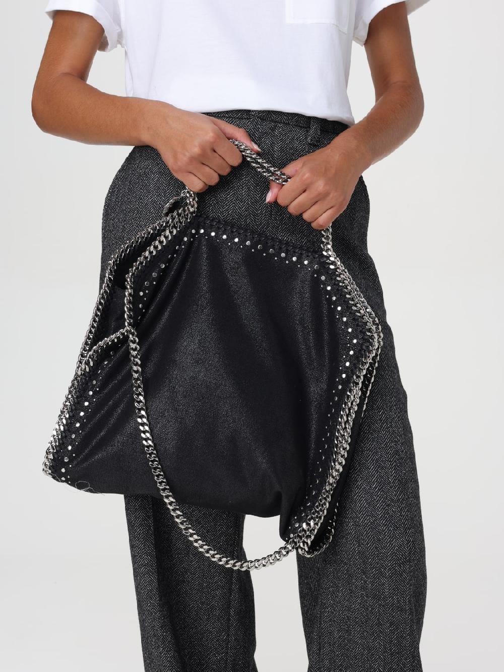 Giglio Borsa Falabella Stella McCartney In Pelle Sintetica Cracklè Con Borchie
