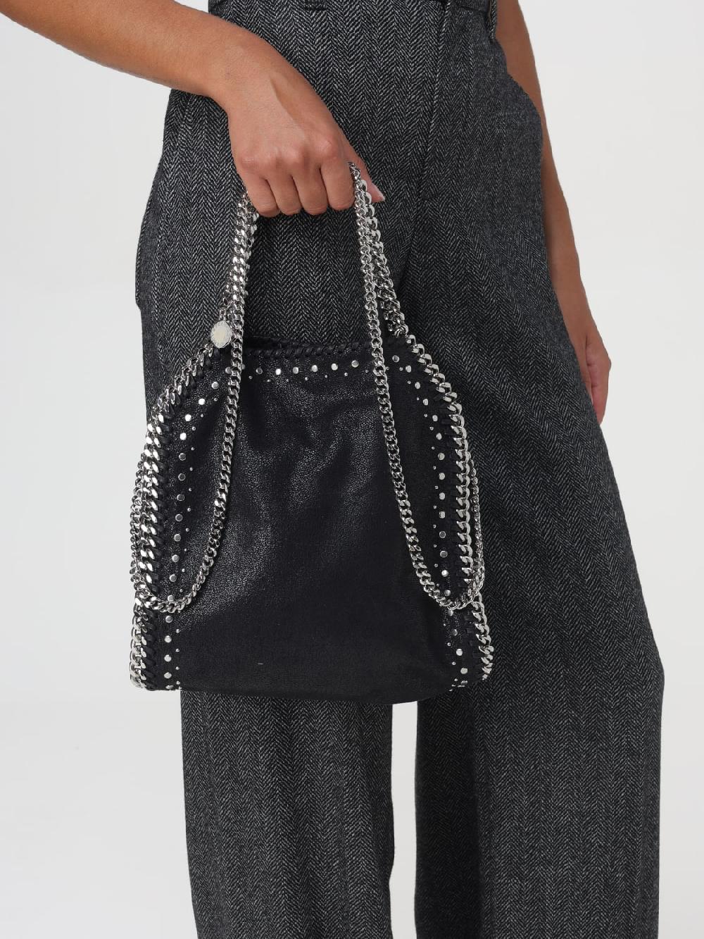 Giglio Borsa Falabella Stella McCartney In Pelle Sintetica Cracklè Con Borchie