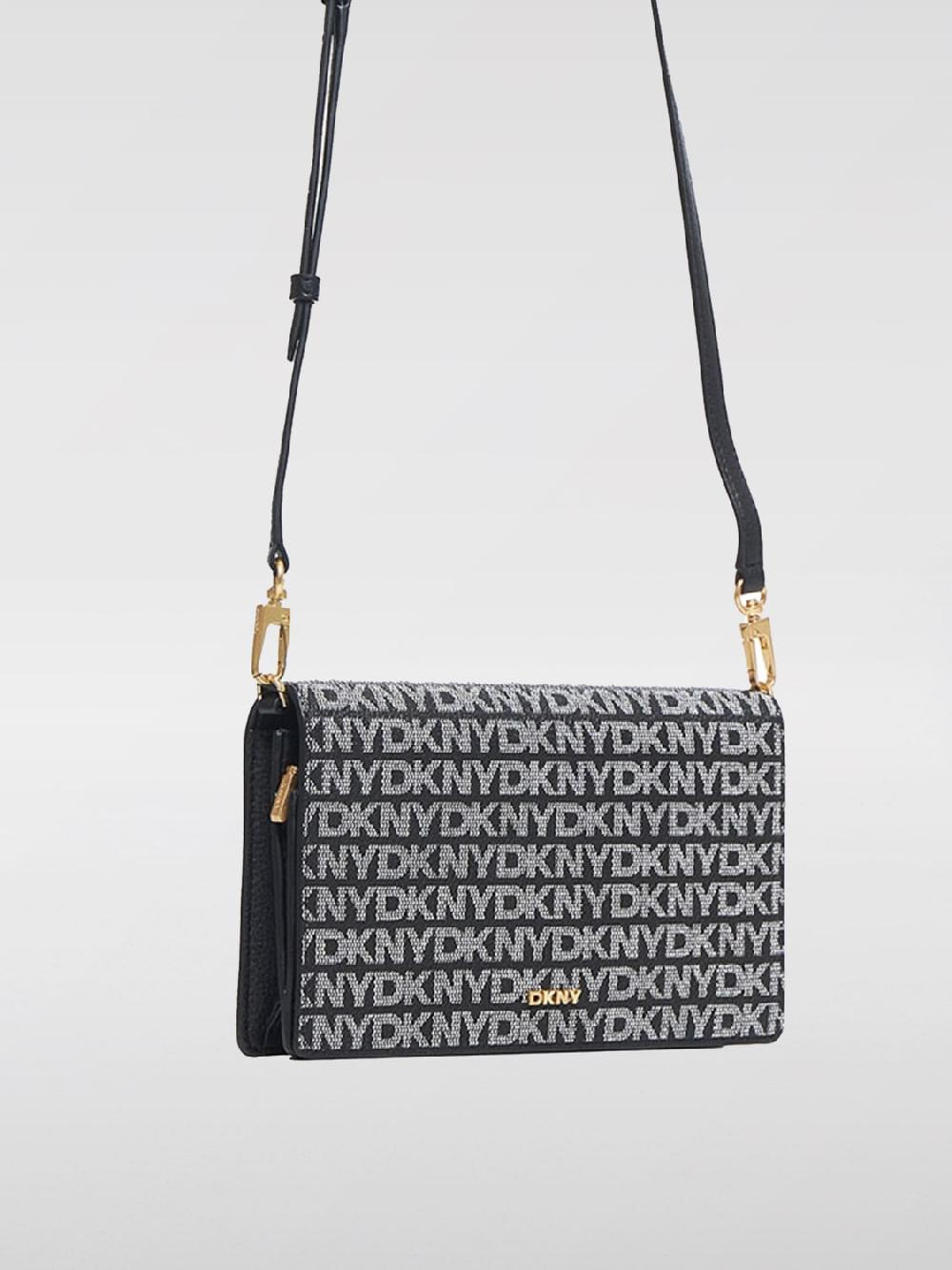 Giglio Borsa Farah Dkny In Cotone Spalmato Con Monogram All Over