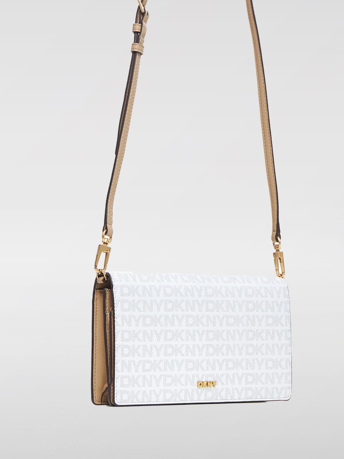 Giglio Borsa Farah Dkny In Cotone Spalmato Con Monogram All Over