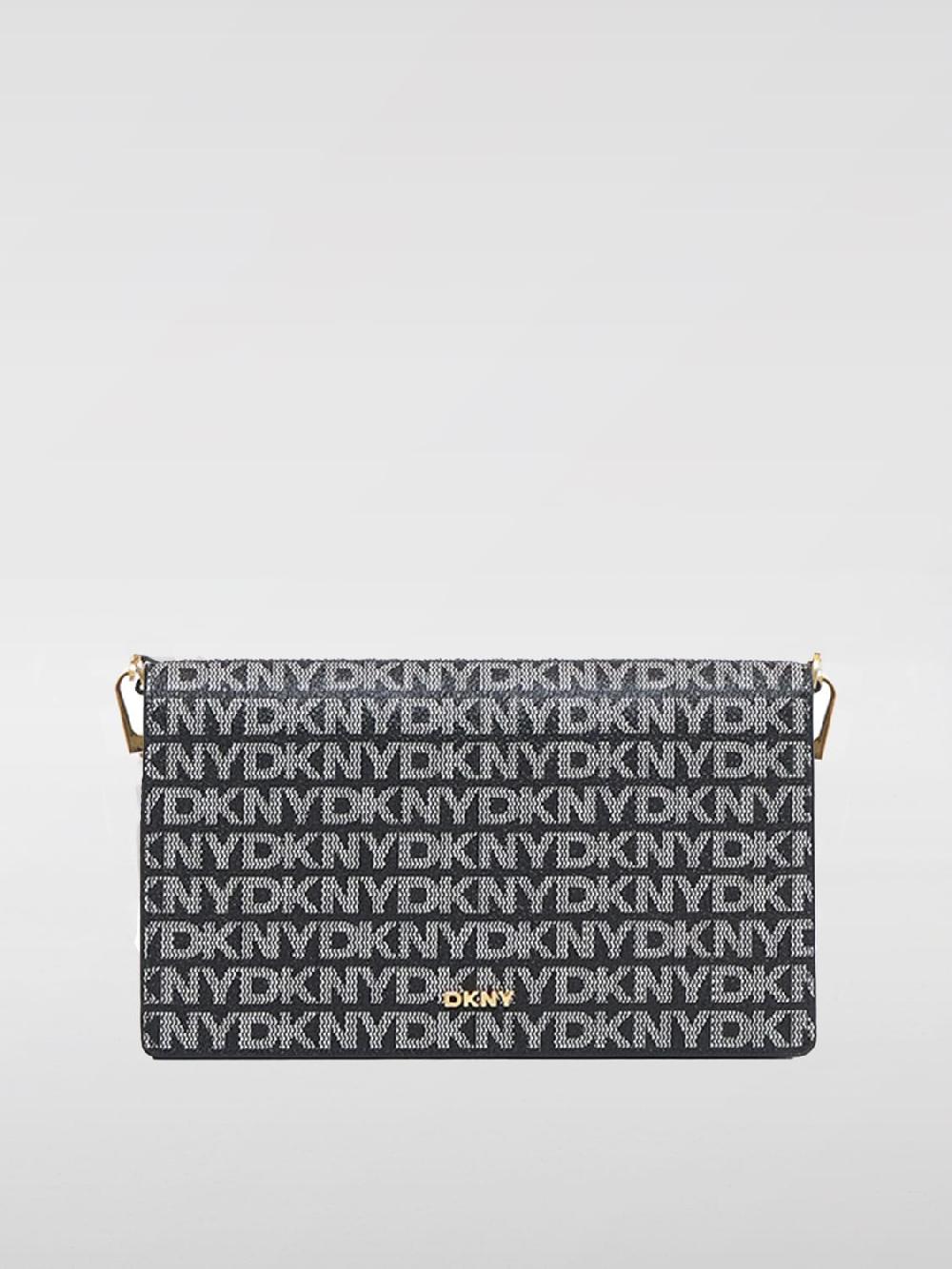 Giglio Borsa Farah Dkny in cotone spalmato con monogram all over