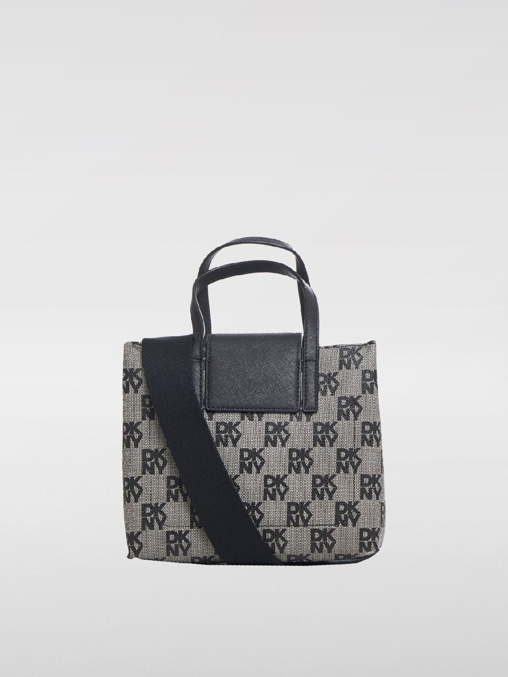 Giglio Borsa Faye Dkny In Cotone Spalmato Con Monogram All Over