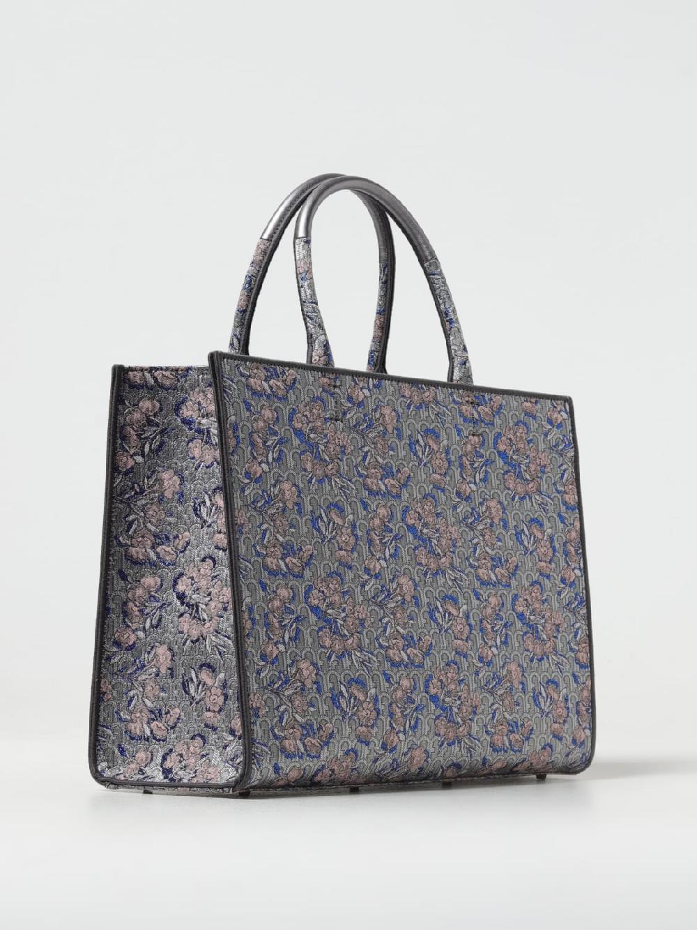 Giglio Borsa Furla In Tessuto Con Fantasia Jacquard