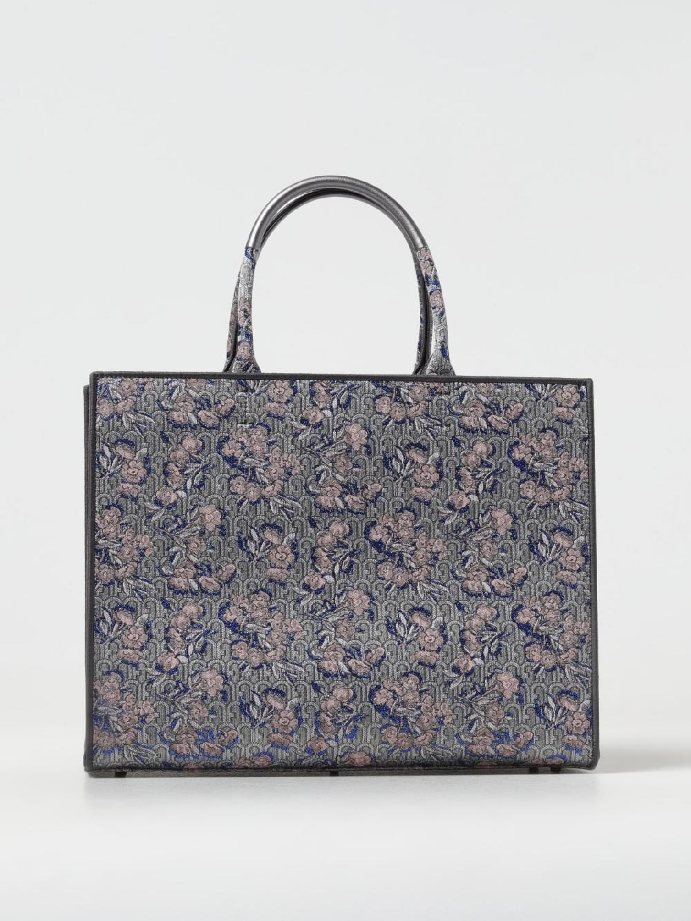 Giglio Borsa Furla in tessuto con fantasia jacquard