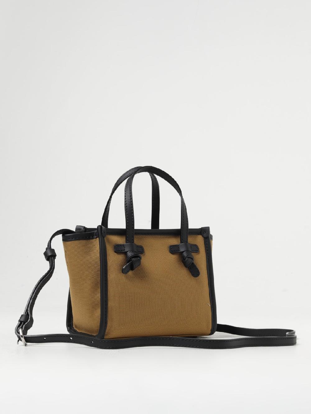 Giglio Borsa Gianni Chiarini Club Marcella In Canvas E Pelle