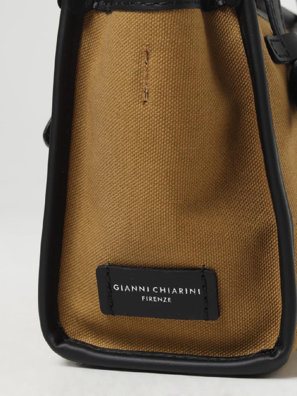 Giglio Borsa Gianni Chiarini Club Marcella In Canvas E Pelle