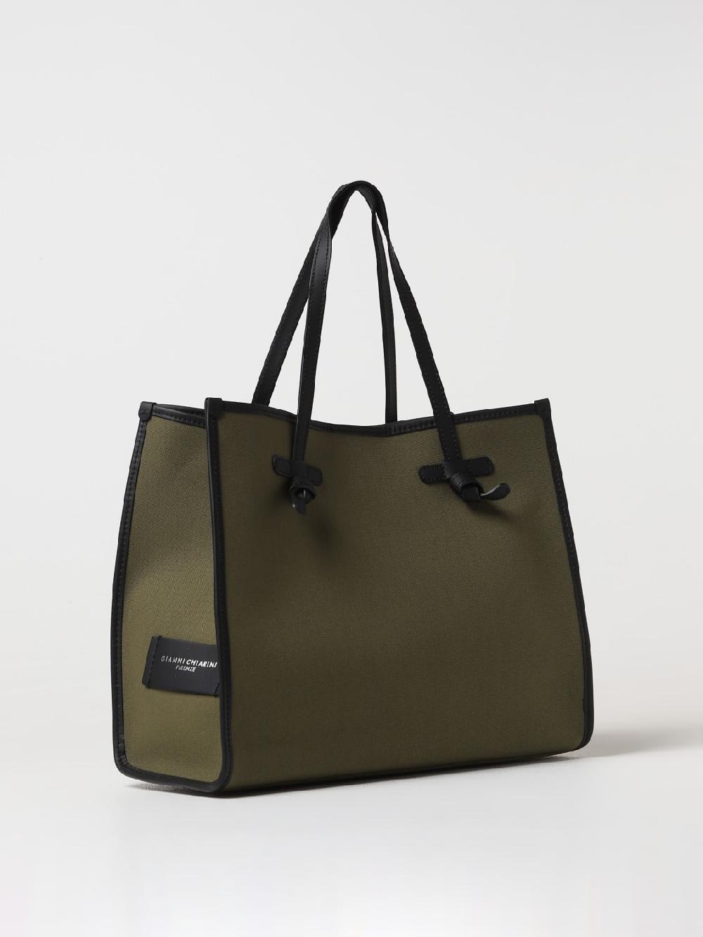 Giglio Borsa Gianni Chiarini Club Marcella In Canvas E Pelle