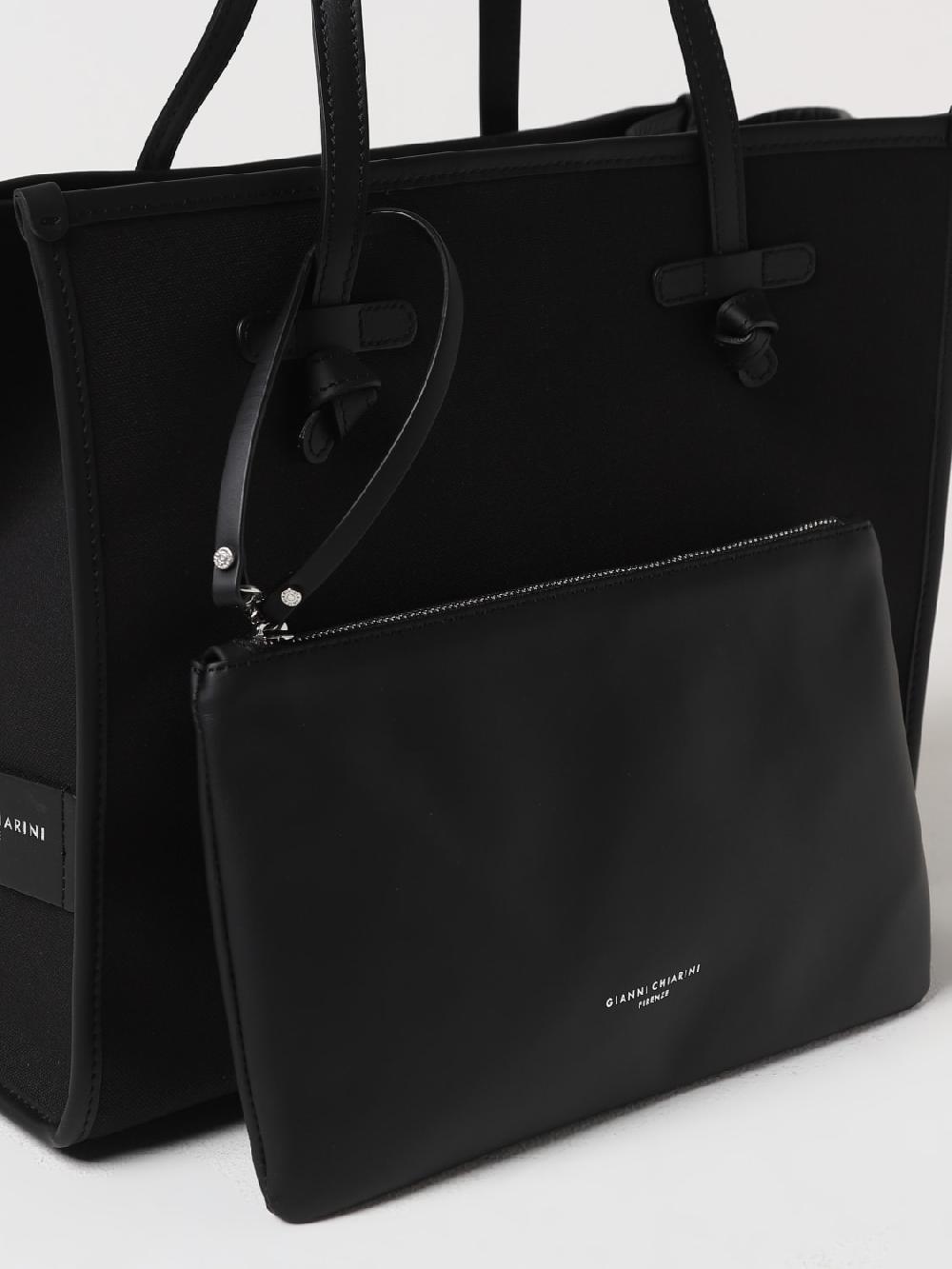 Giglio Borsa Gianni Chiarini Club Marcella In Canvas E Pelle