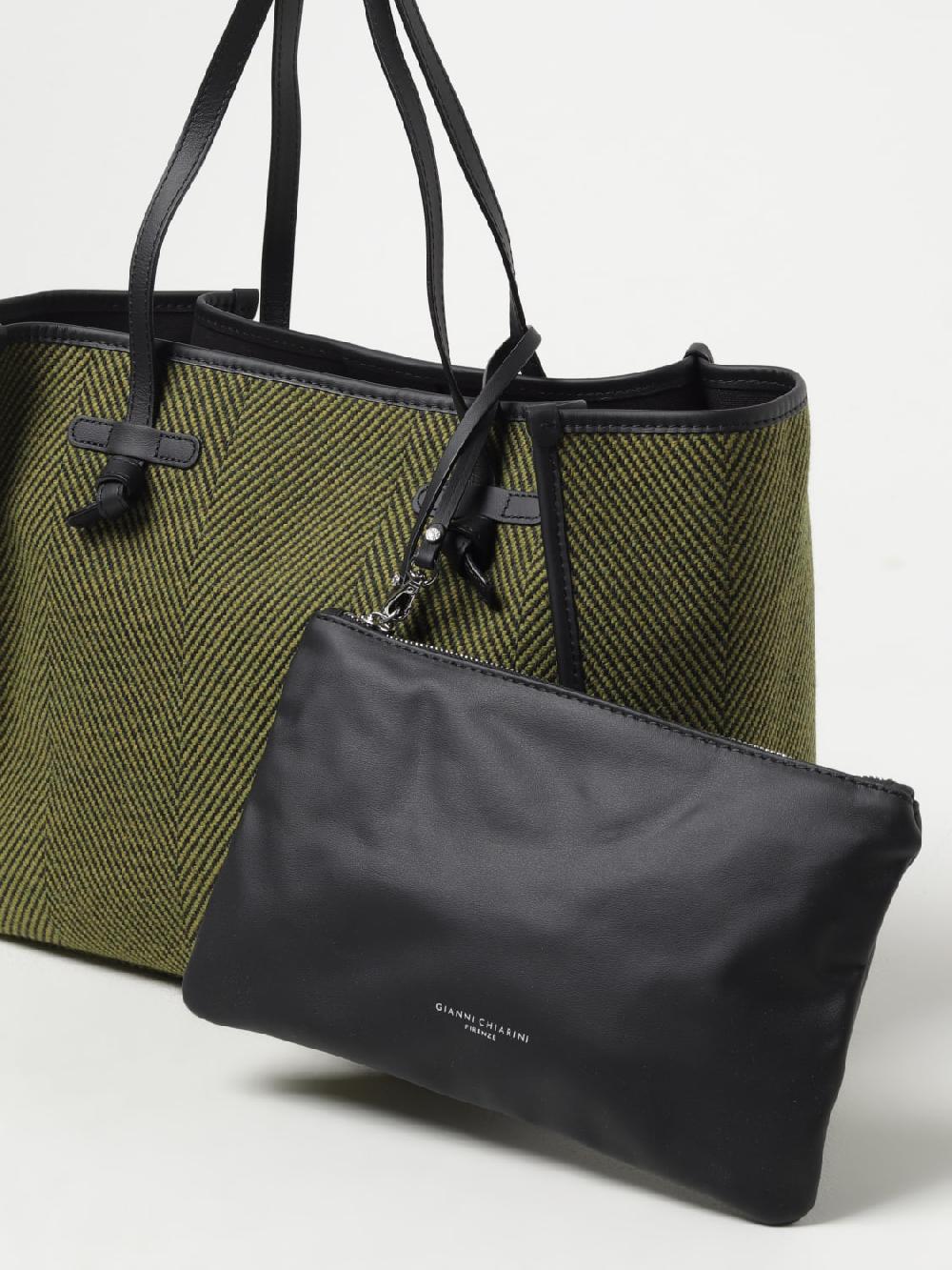 Giglio Borsa Gianni Chiarini Club Marcella Spigata In Canvas Jacquard