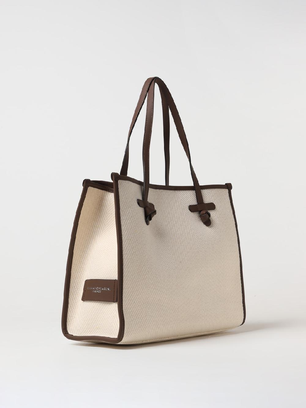 Giglio Borsa Gianni Chiarini Club Marcella Spigata In Canvas Jacquard