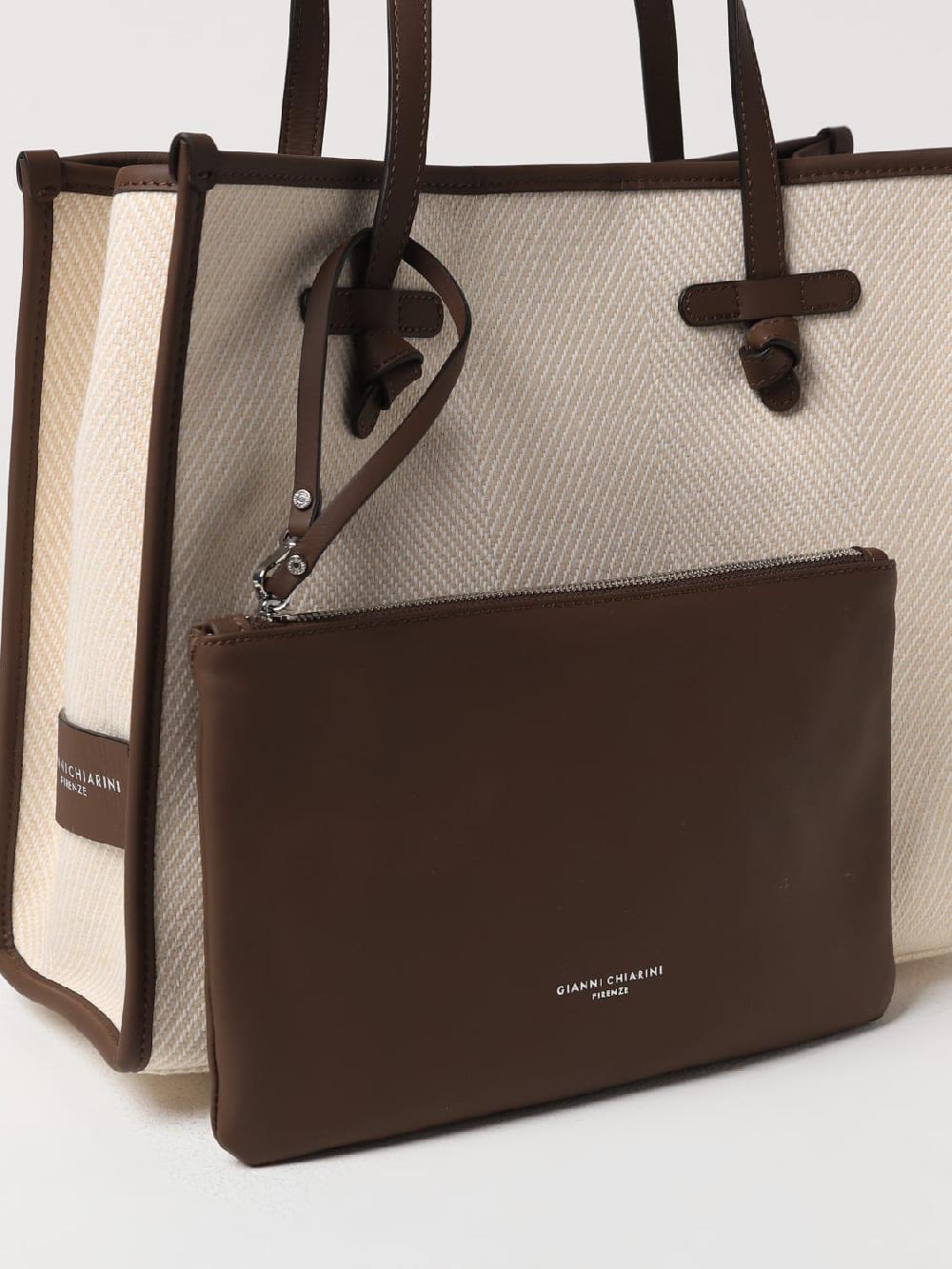 Giglio Borsa Gianni Chiarini Club Marcella Spigata In Canvas Jacquard