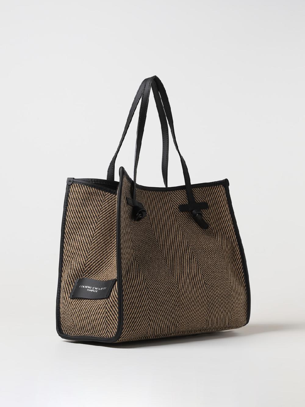 Giglio Borsa Gianni Chiarini Club Marcella Spigata In Canvas Jacquard