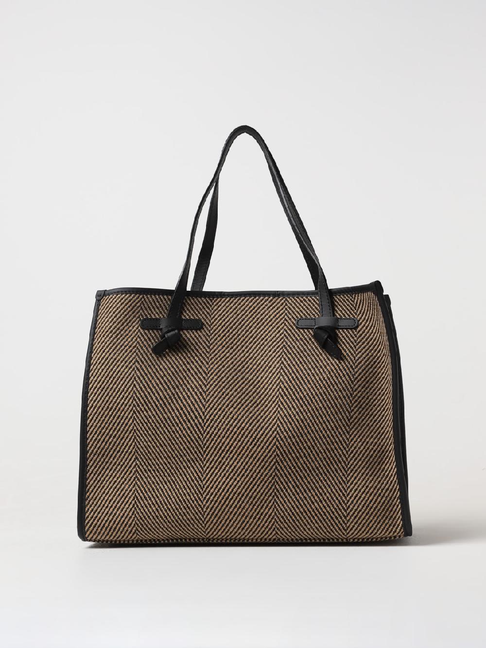 Giglio Borsa Gianni Chiarini Club Marcella spigata in canvas jacquard