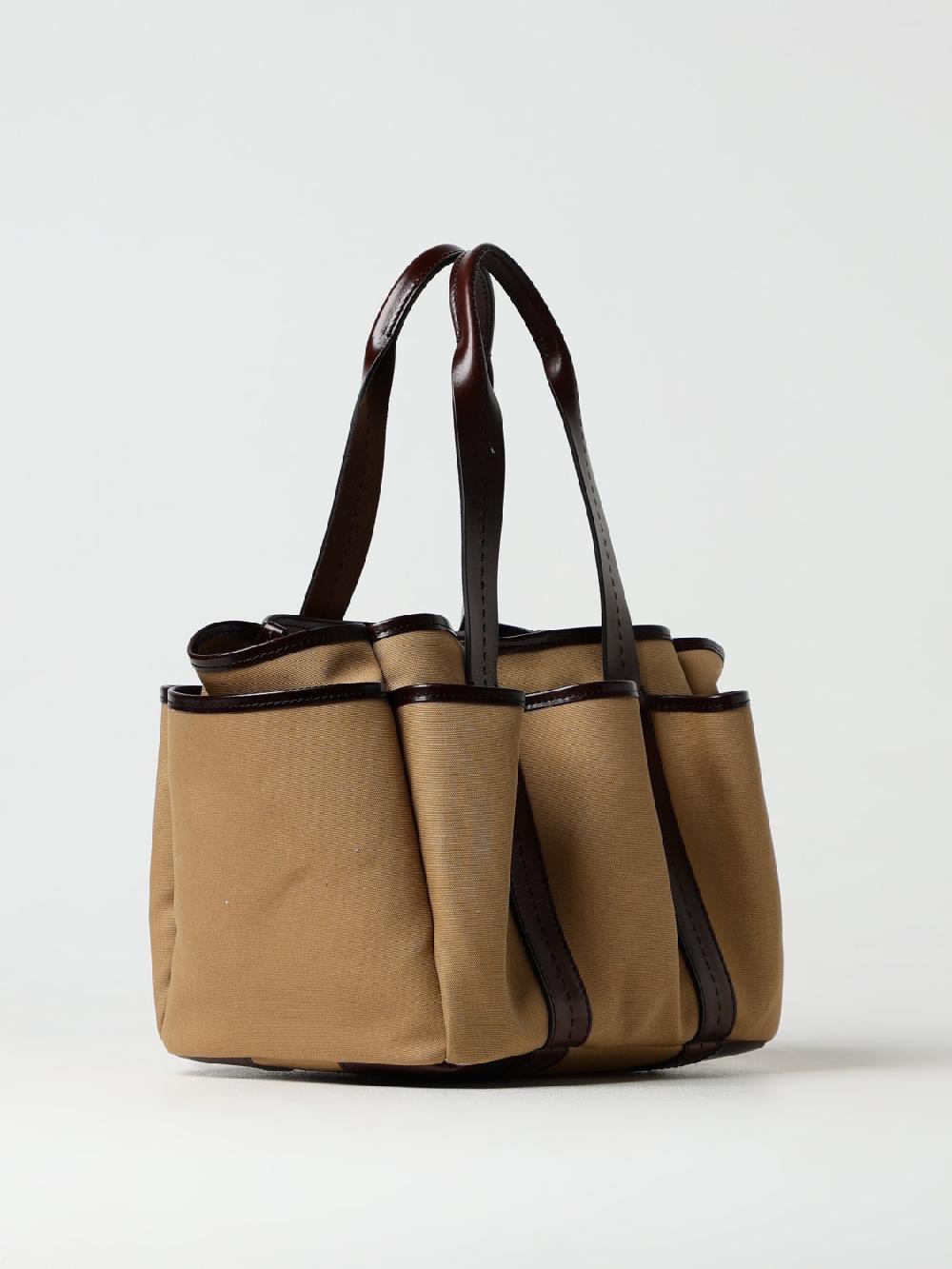 Giglio Borsa Giardiniera Max Mara In Cotone E Pelle