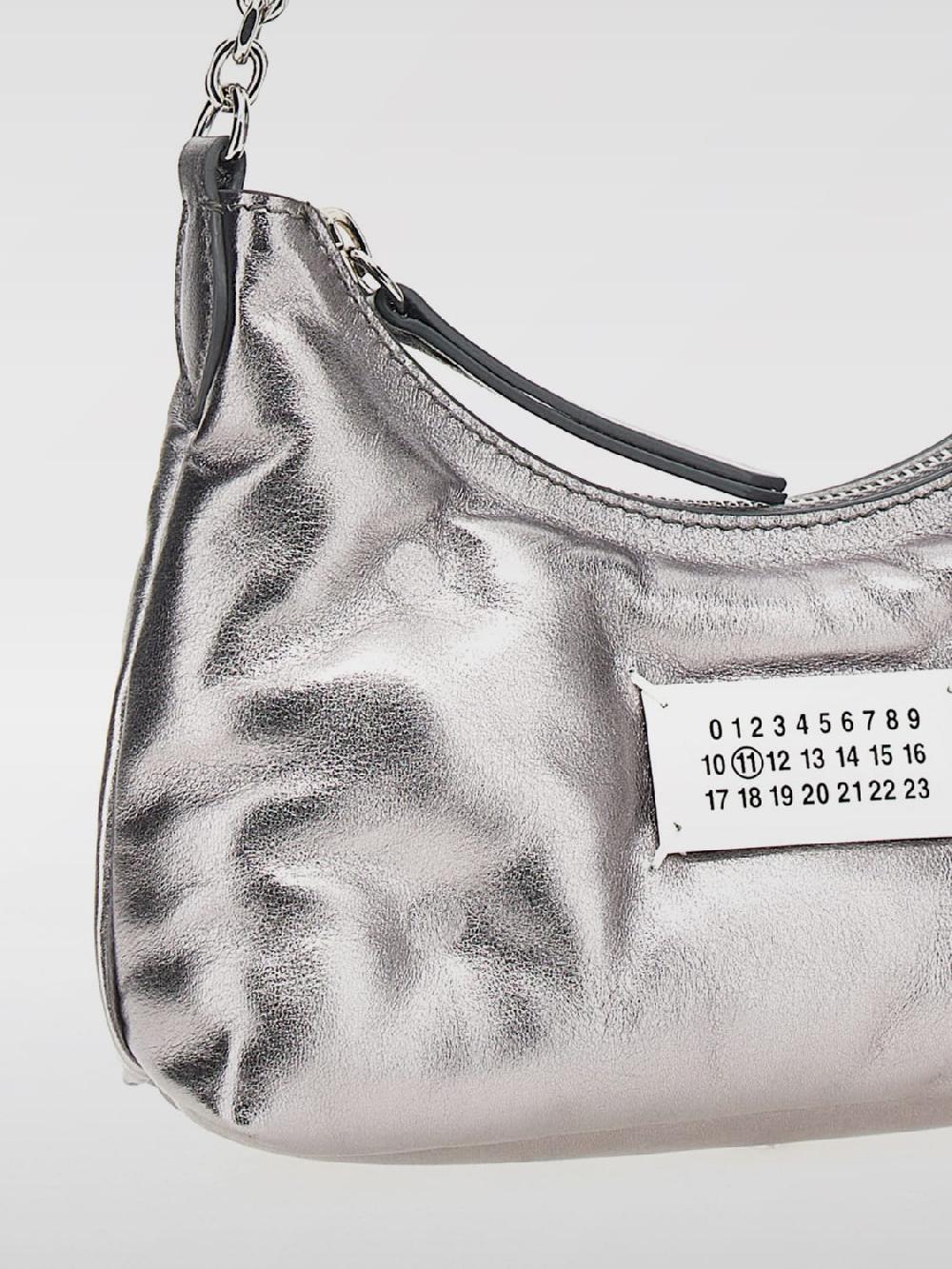 Giglio Borsa Glam Slam Maison Margiela In Pelle Metallizzata