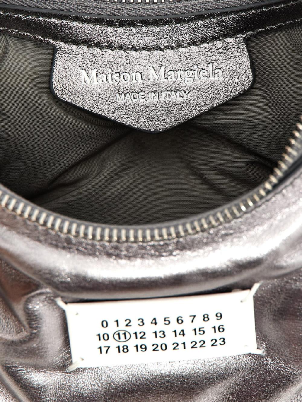 Giglio Borsa Glam Slam Maison Margiela In Pelle Metallizzata