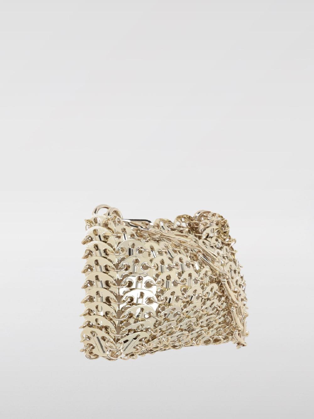Giglio Borsa Gold Nano 1969 Rabanne In Maglia Di Ottone