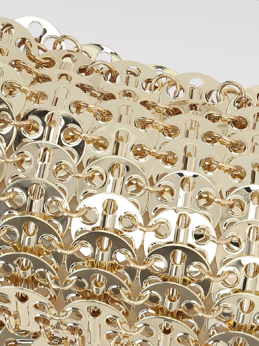 Giglio Borsa Gold Nano 1969 Rabanne In Maglia Di Ottone