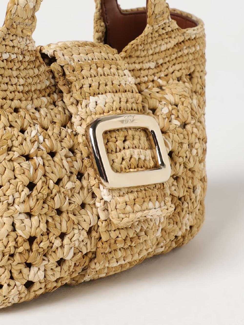 Giglio Borsa Grand Vivier Choc Roger Vivier In Rafia