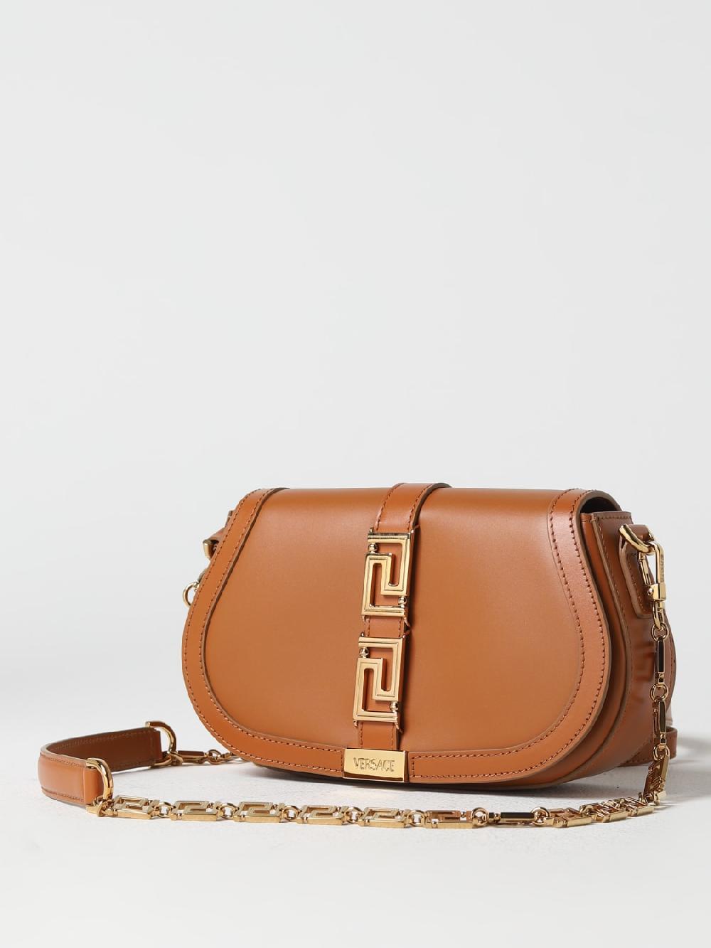 Giglio Borsa Greca Goddess Versace In Pelle Con Applicazione