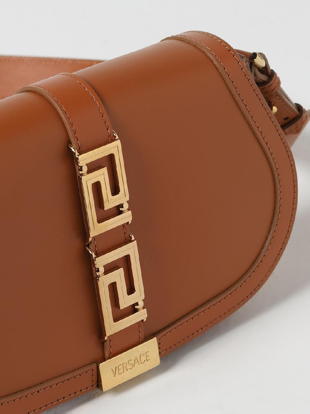 Giglio Borsa Greca Goddess Versace In Pelle Con Applicazione