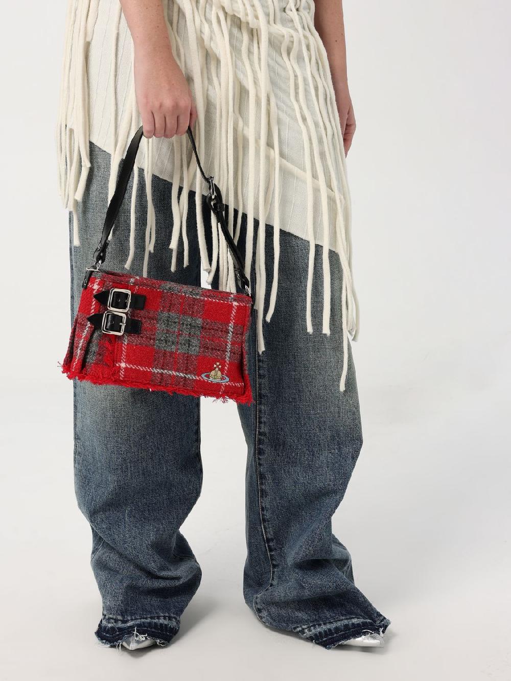 Giglio Borsa Heather Kilt Bag Vivienne Westwood In Lana Ricamata