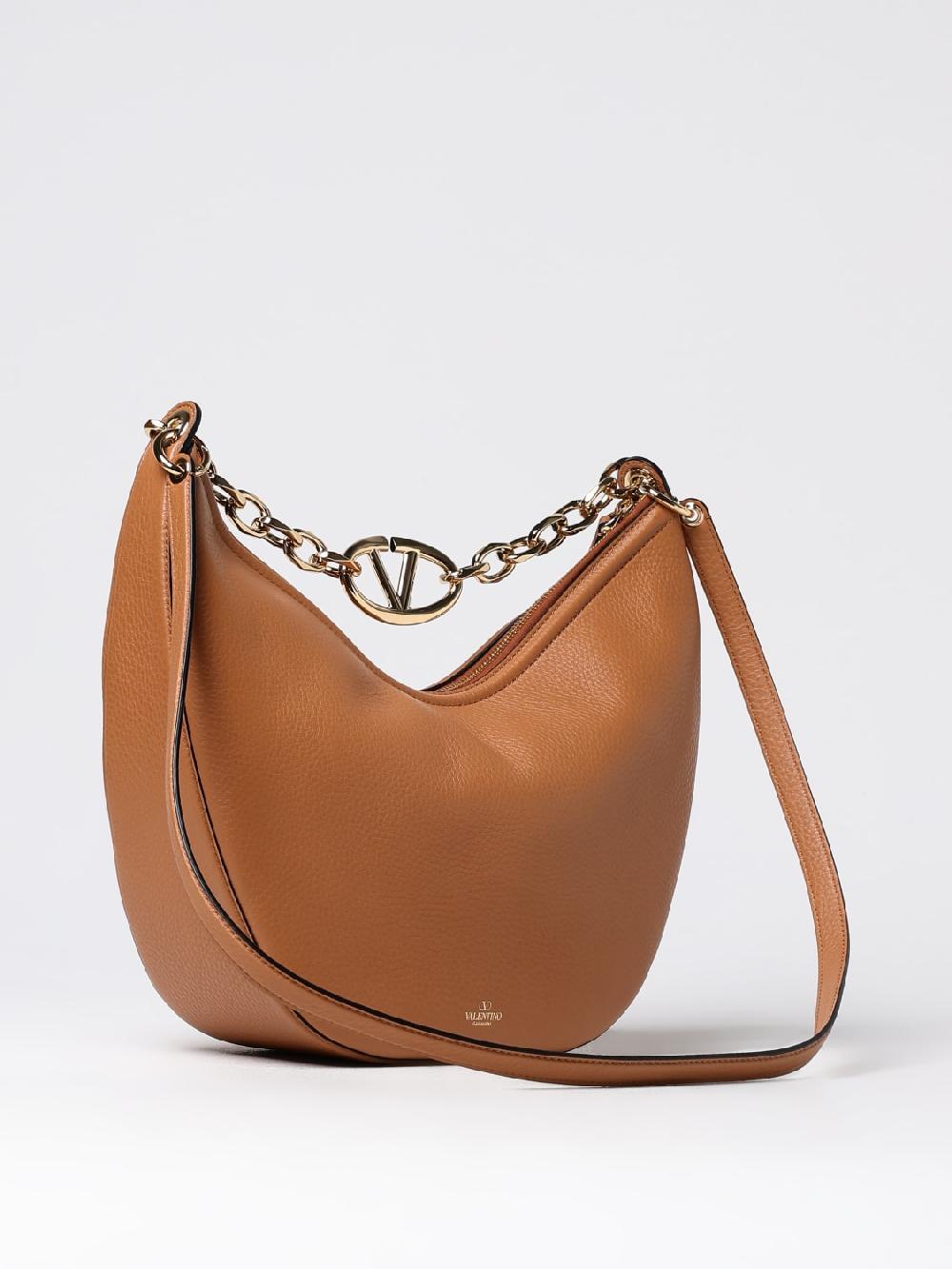 Giglio Borsa Hobo Moon Bag Valentino Garavani In Pelle A Grana