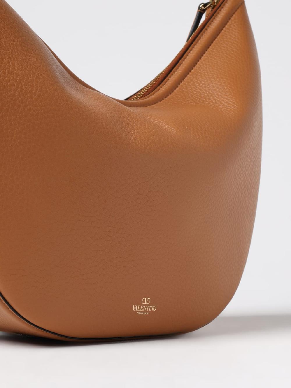 Giglio Borsa Hobo Moon Bag Valentino Garavani In Pelle A Grana