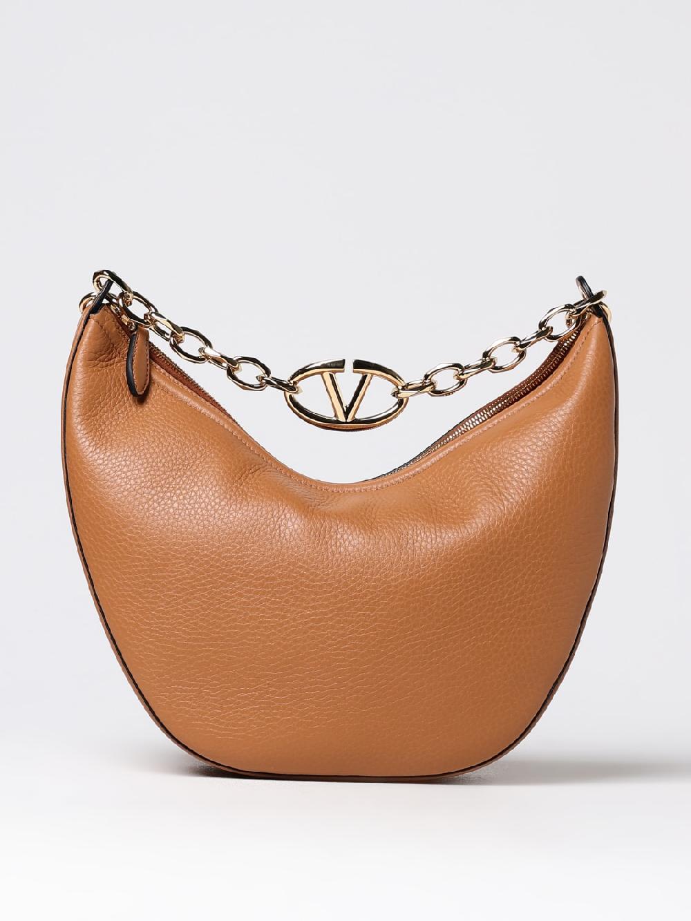 Giglio Borsa Hobo Moon Bag Valentino Garavani in pelle a grana