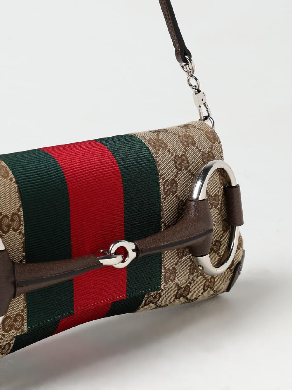 Giglio Borsa Horsebit Chain Gucci In Tessuto GG Supreme