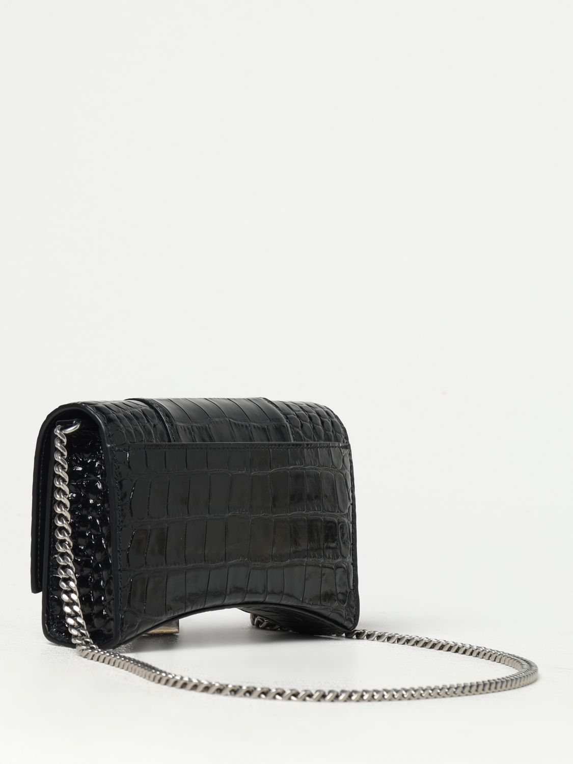 Giglio Borsa Hour Wallet Balenciaga In Pelle Spazzolata Stampa Cocco