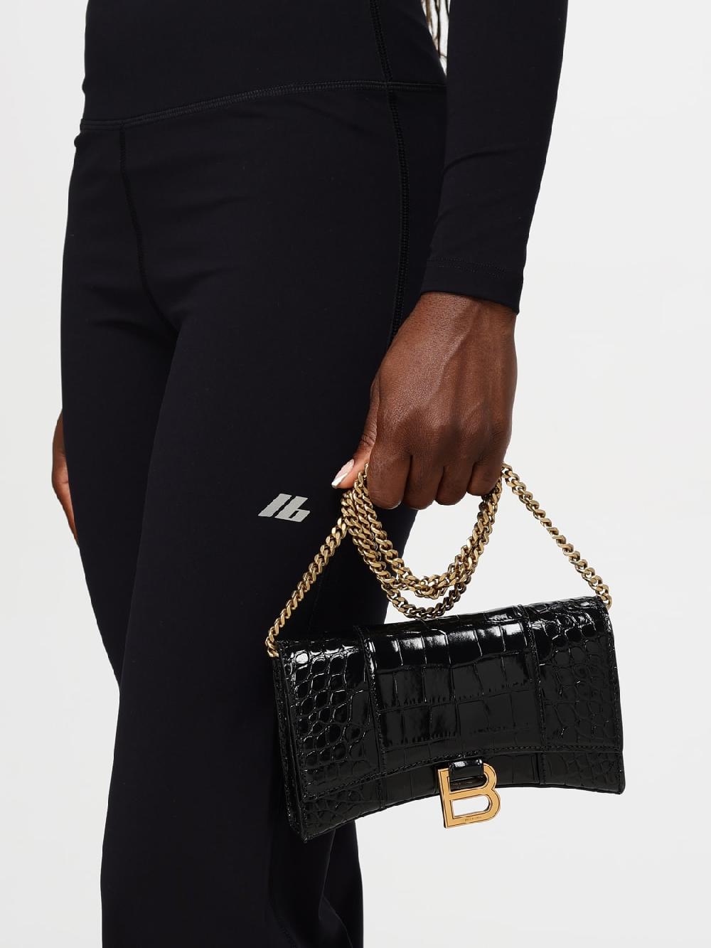 Giglio Borsa Hour Wallet Balenciaga In Pelle Stampa Cocco