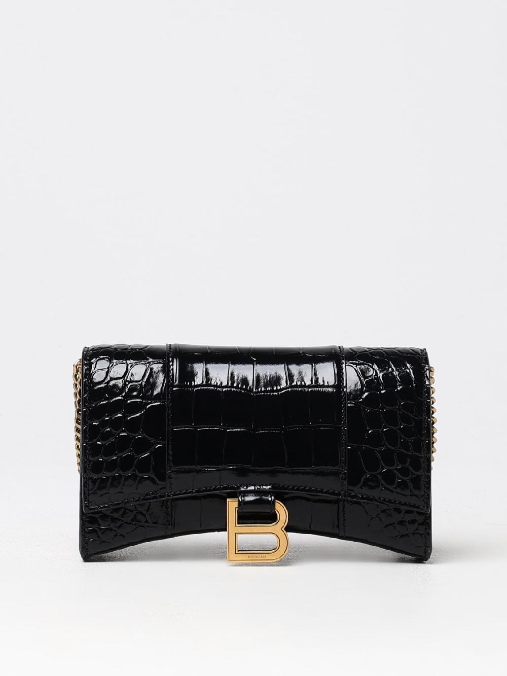 Giglio Borsa Hour Wallet Balenciaga in pelle stampa cocco