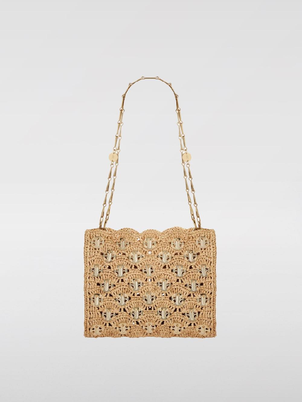 Giglio Borsa Iconic 1969 Rabanne in rafia intrecciata