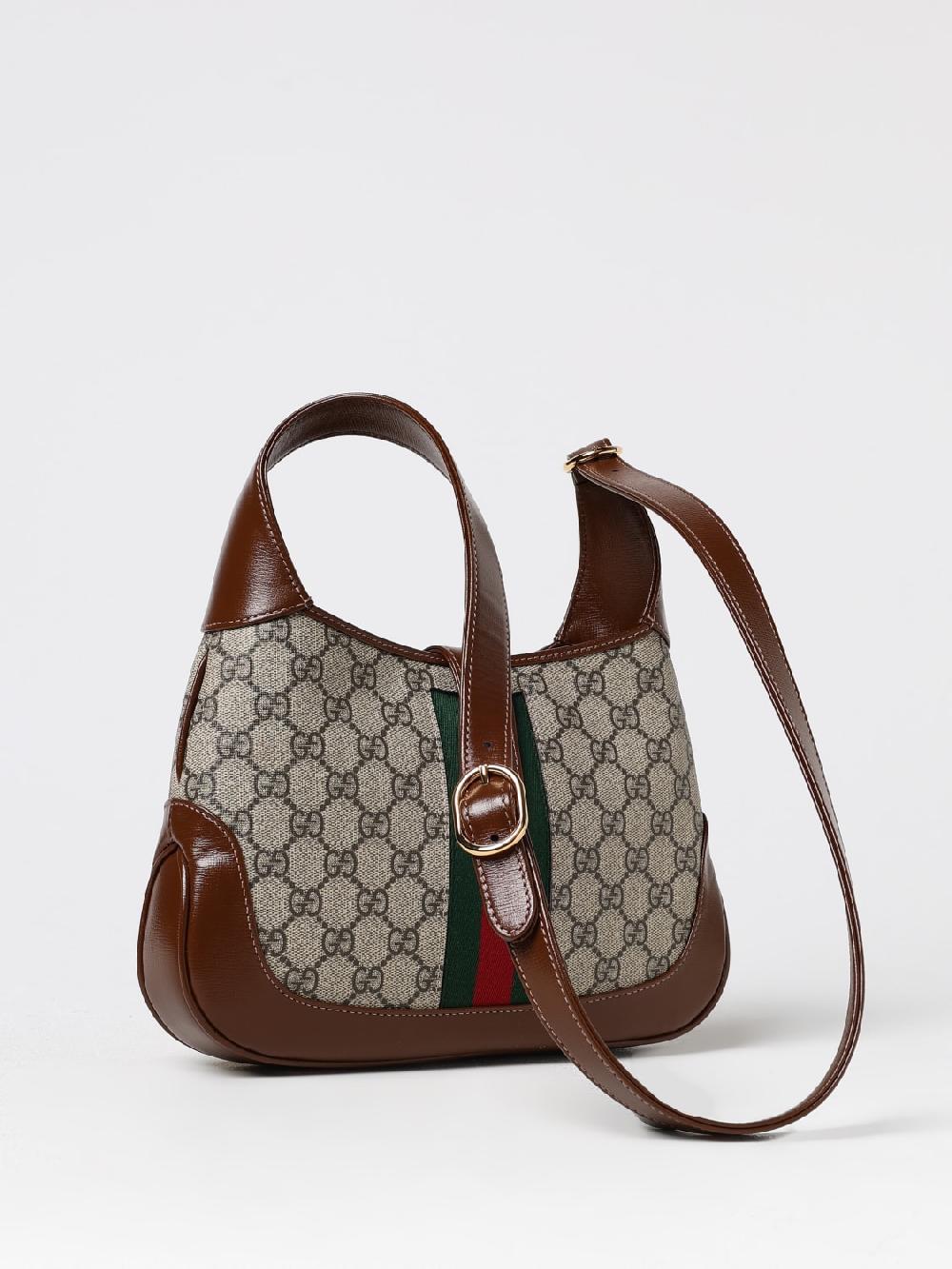 Giglio Borsa Jackie 1961 Gucci In Tessuto GG Supreme E Cotone Spalmato