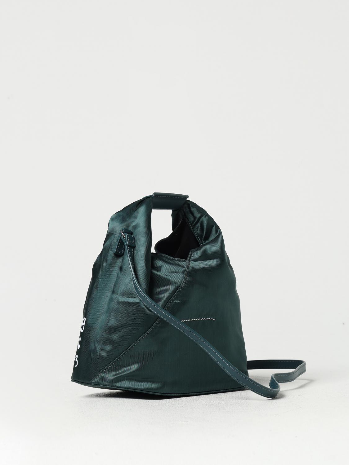 Giglio Borsa Japanese MM6 Maison Margiela In Viscosa E Pelle Con Stampa Logo