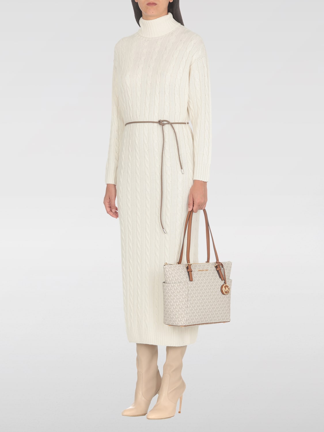 Giglio Borsa Jet Set Michael Kors In Cotone Spalmato