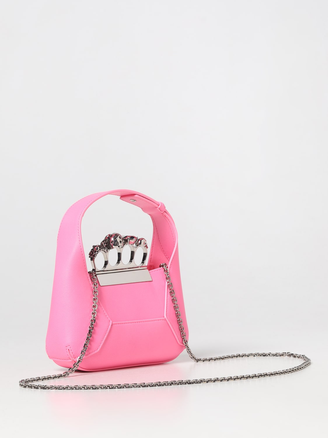 Giglio Borsa Jewelled Alexander McQueen In Pelle Con Dettaglio Skull