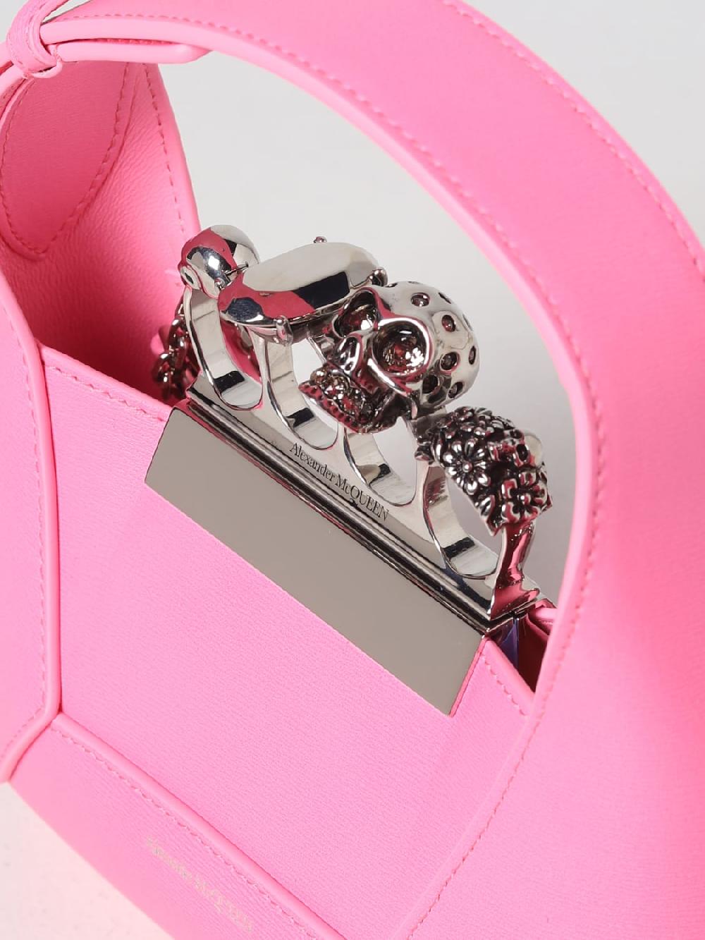 Giglio Borsa Jewelled Alexander McQueen In Pelle Con Dettaglio Skull