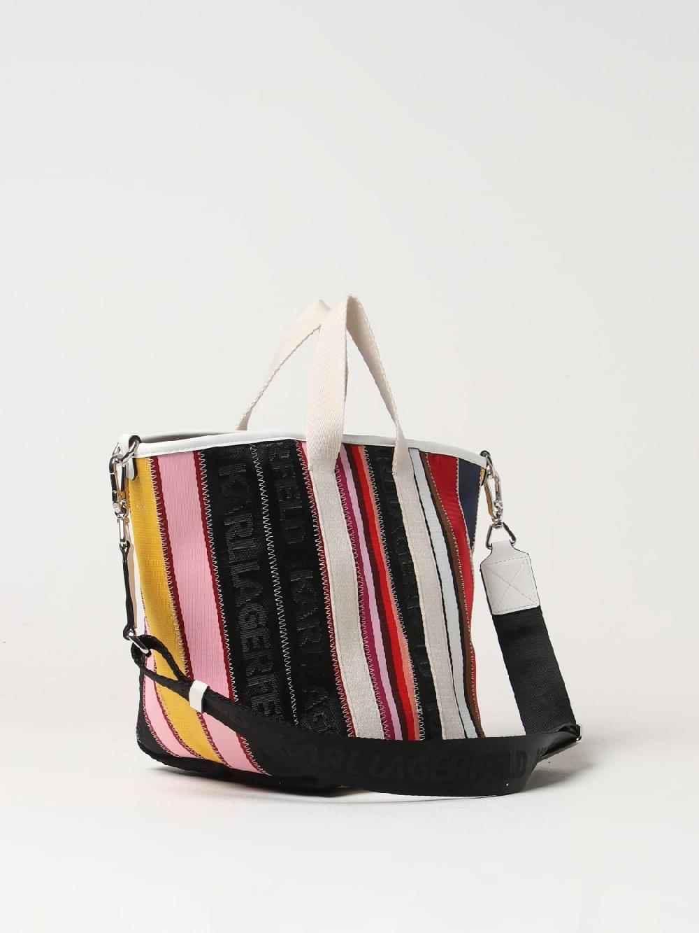 Giglio Borsa Karl Lagerfeld In Misto Cotone Jacquard
