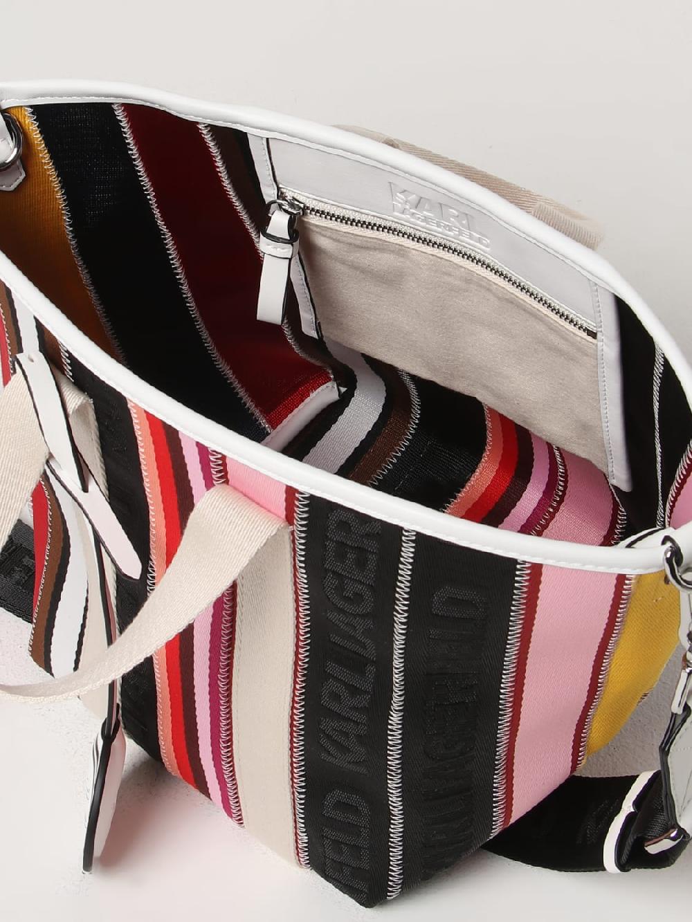 Giglio Borsa Karl Lagerfeld In Misto Cotone Jacquard