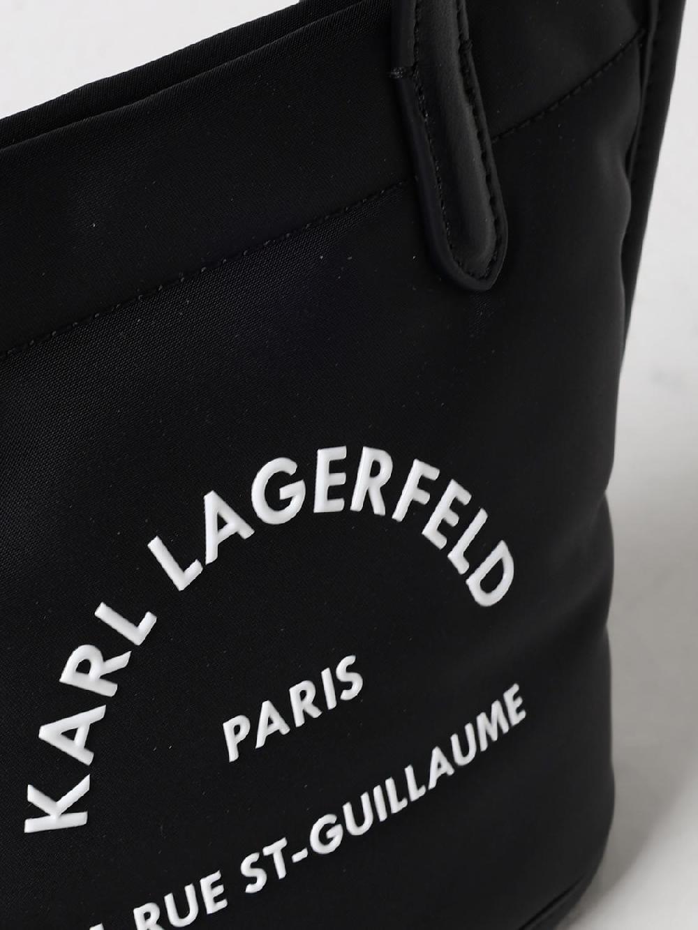 Giglio Borsa Karl Lagerfeld In Nylon E Pelle Sintetica