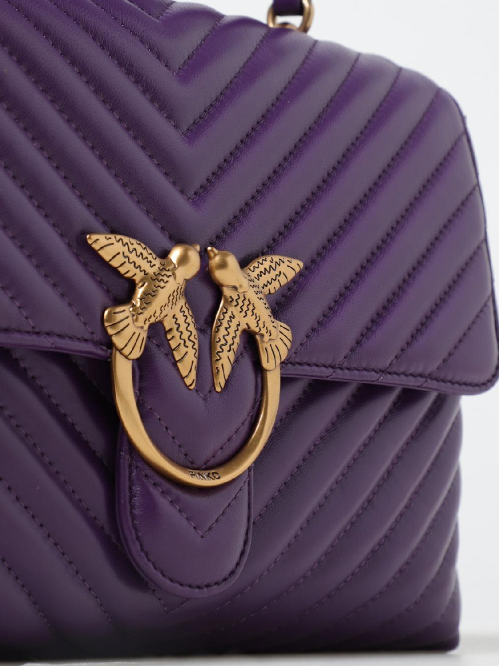 Giglio Borsa Lady Puff Pinko In Nappa Trapuntata Chevron