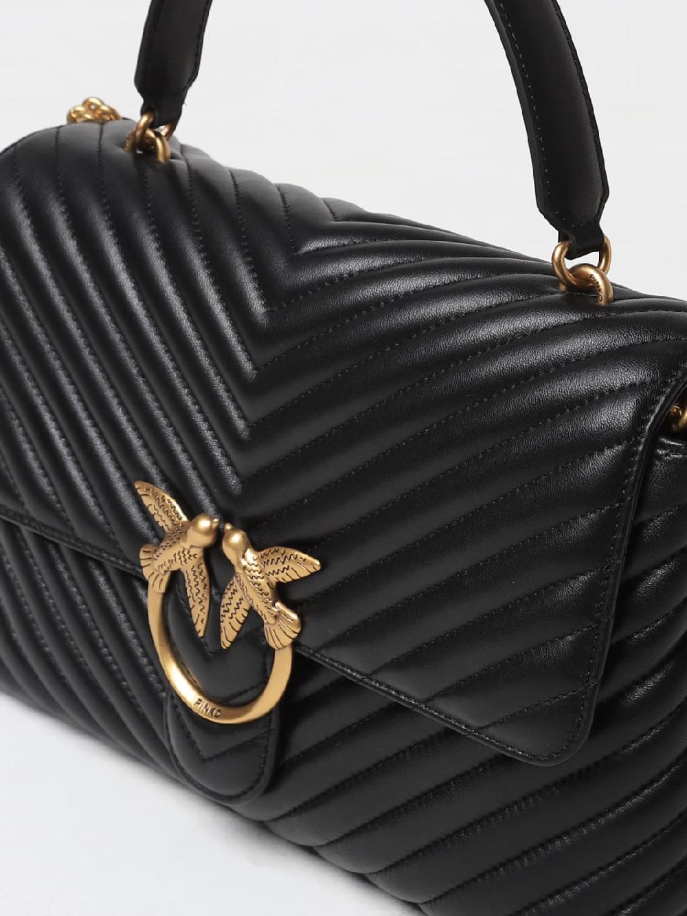 Giglio Borsa Lady Puff Pinko In Nappa Trapuntata Chevron