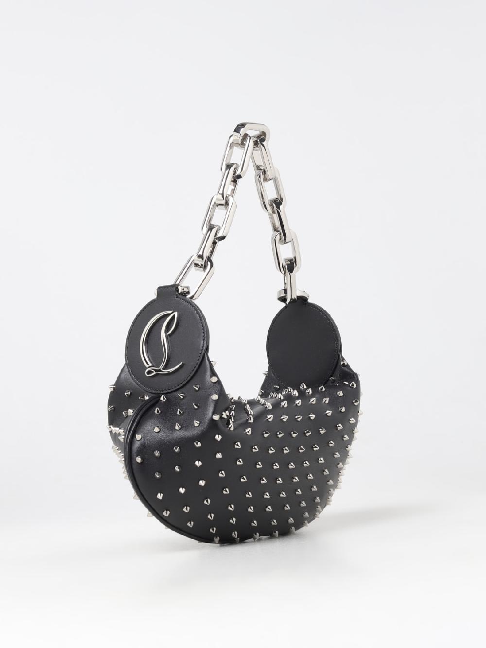 Giglio Borsa Le 54 Christian Louboutin In Nappa Con Borchie